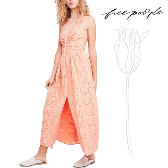 Free People Fresh As a Daisy Maxi Dress Large - Picture 1 of 12